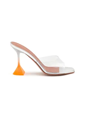 -----------AMINA MUADDI ---- ------------CLEAR ----Lupita 95 PVC Heeled Sandals --