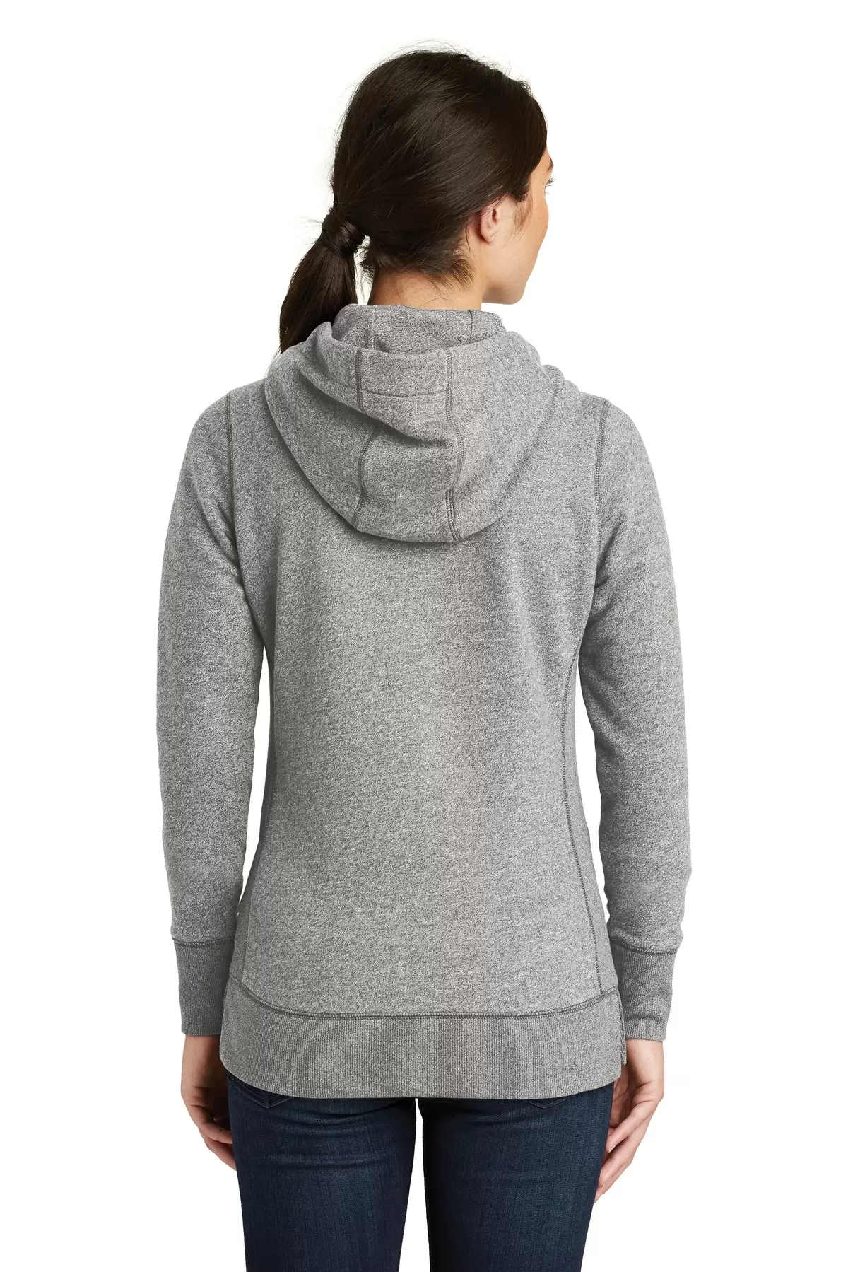 1001 LNEA502 New Era  Ladies French Terry Full-Zip Hoodie SKU: LNEA502