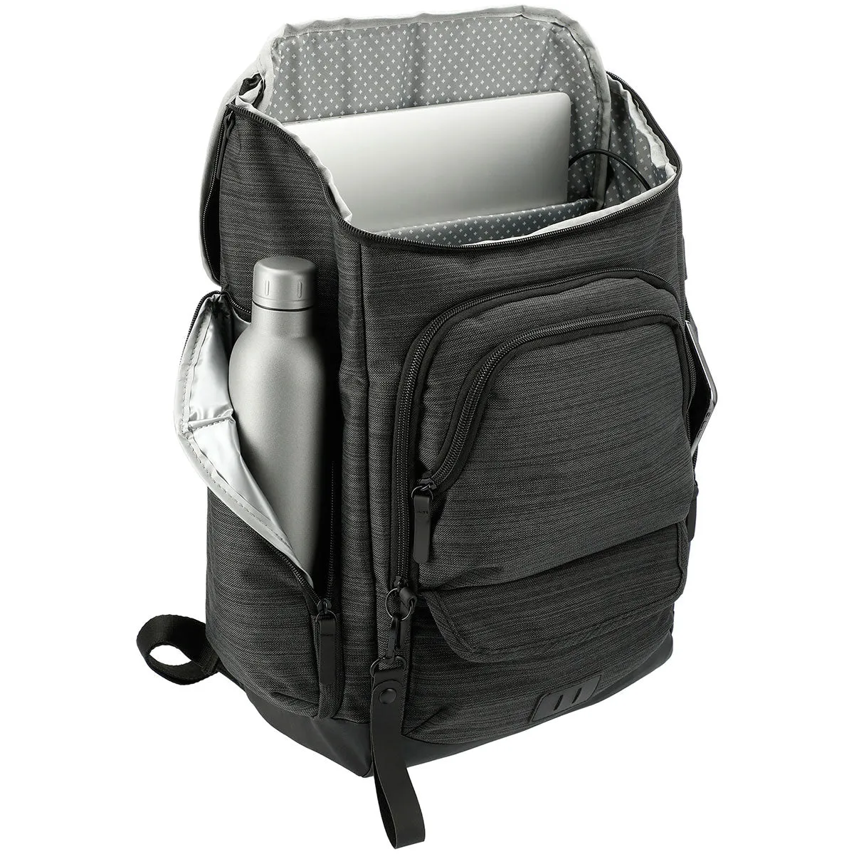 3 Day Leed's NBN Charcoal Whitby 15 Computer Backpack w/ USB Port