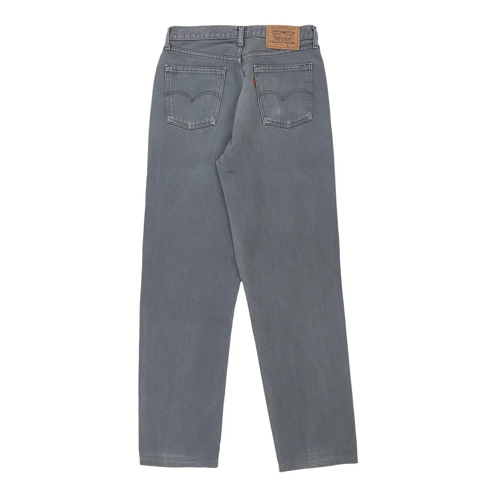 412 Orange Tab Levis Trousers - 28W UK 8 Grey Cotton