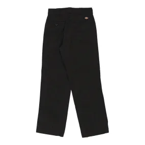 874 Dickies Trousers - 30W UK 10 Black Cotton Blend