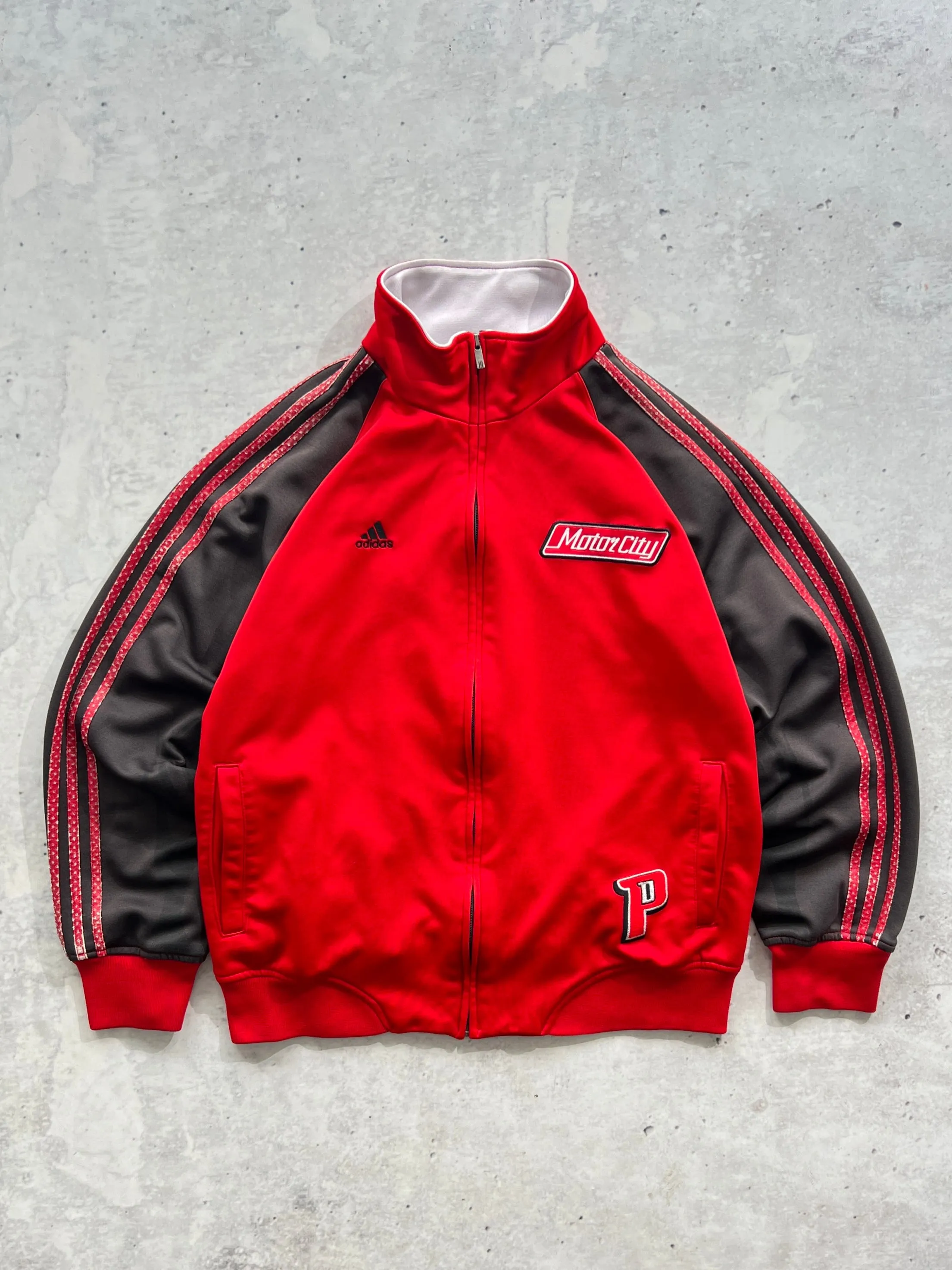 90's Adidas NBA Detroit zip up track jacket (S)