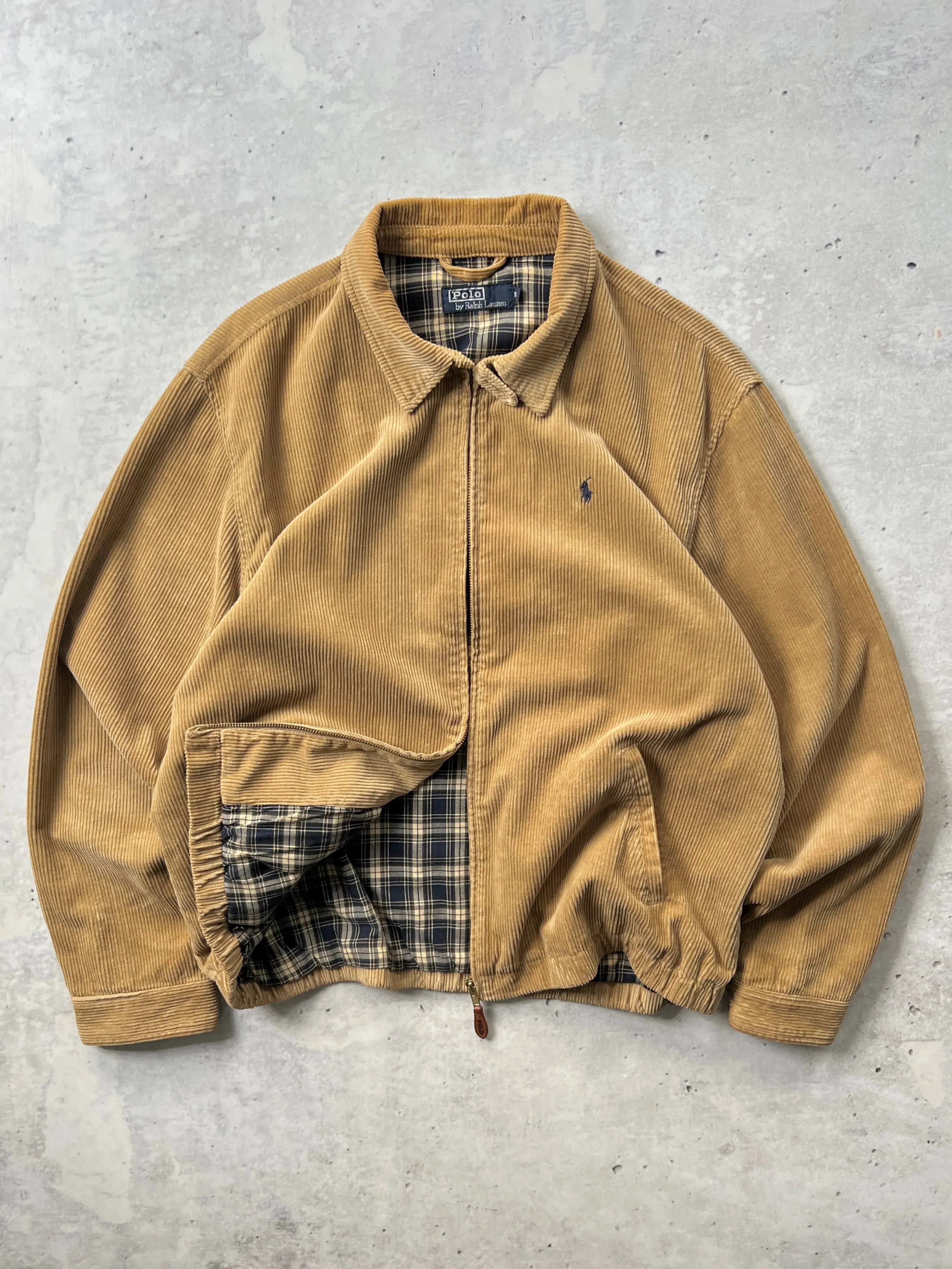 90's Ralph Lauren Corduroy Zip Up Jacket (XL)