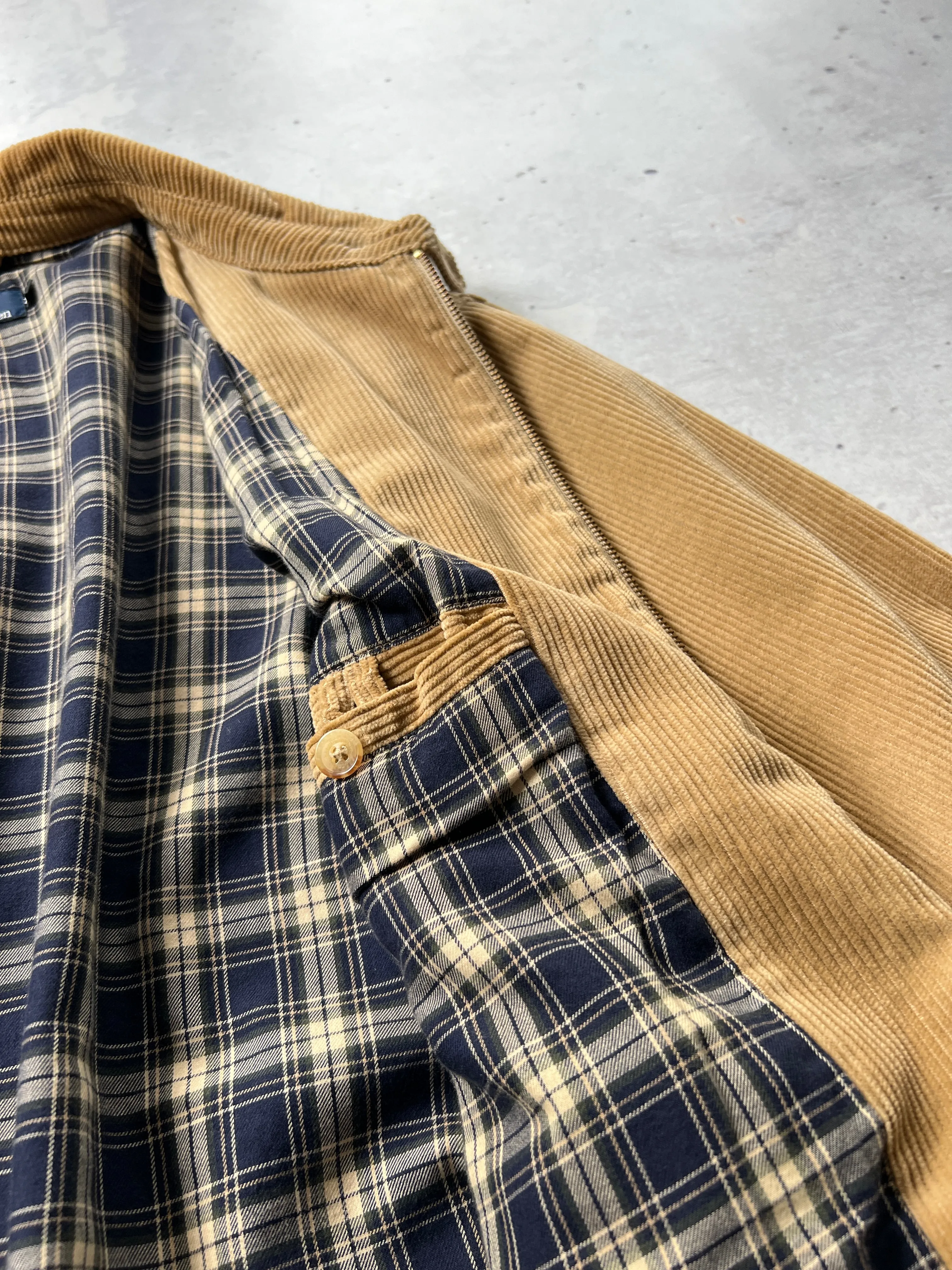 90's Ralph Lauren Corduroy Zip Up Jacket (XL)