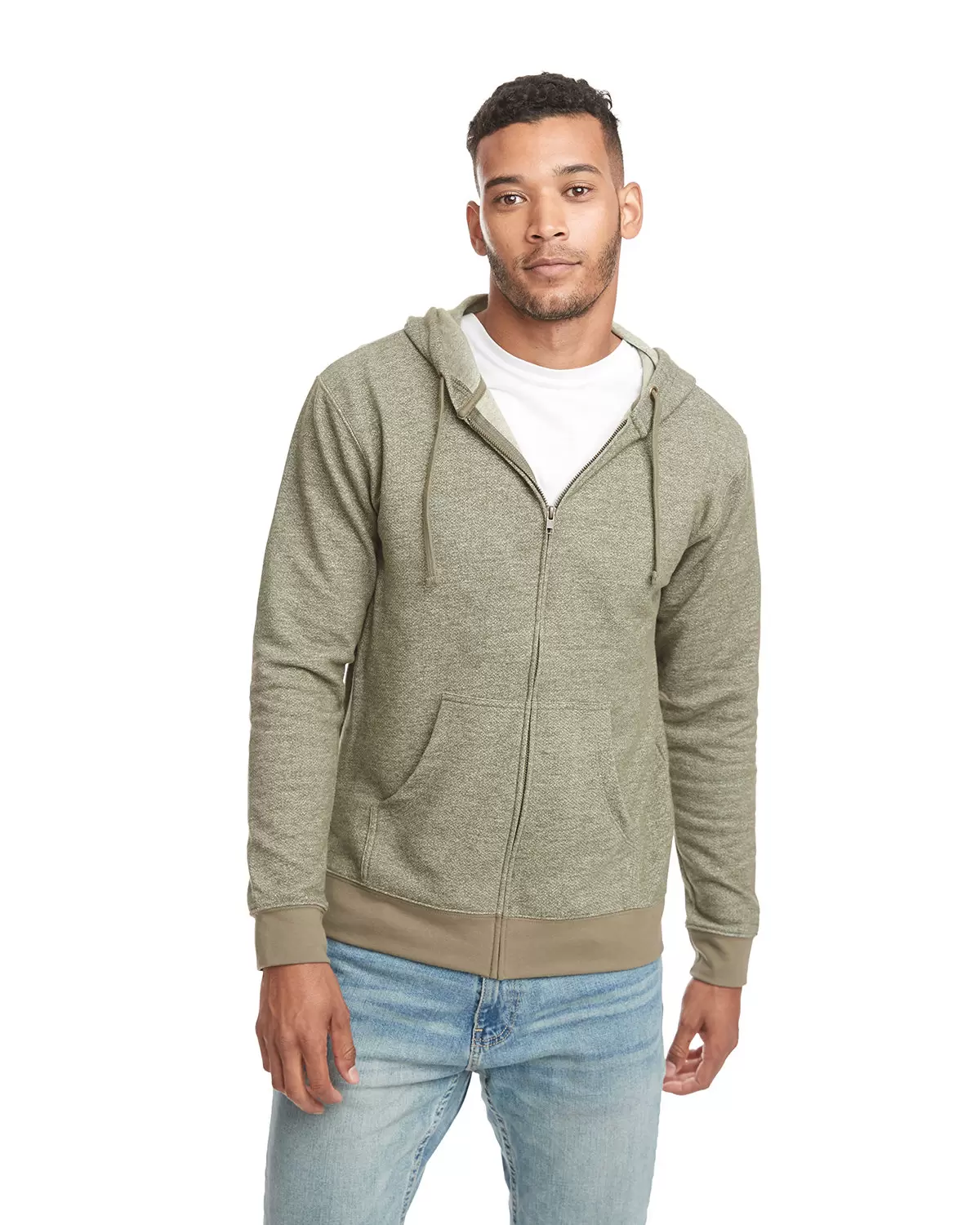 9600 Next Level Adult Denim Fleece Full-Zip Hoodie SKU: 9600