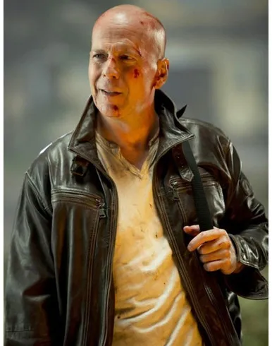 A Good Day To Die Hard Bruce Willis Leather Jacket