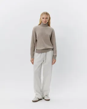 ABIGAILESW TROUSERS - Antique White w Black