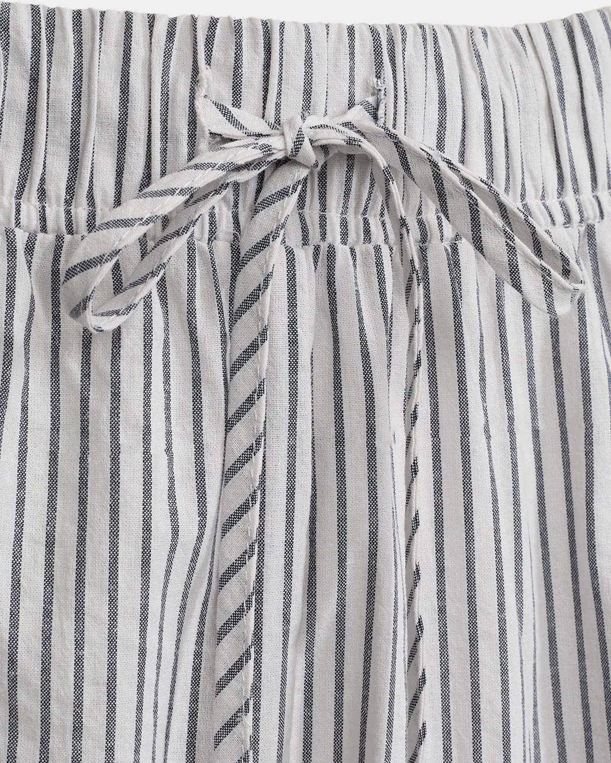 ABIGAILESW TROUSERS - Dark Blue striped