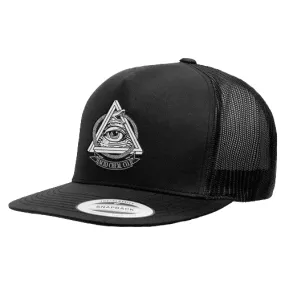 Acid REM Trucker Snapback Hat - Black