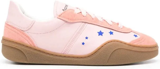 Acne Studios Bars panelled sneakers Pink