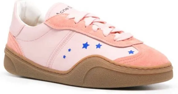 Acne Studios Bars panelled sneakers Pink