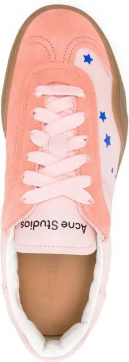 Acne Studios Bars panelled sneakers Pink