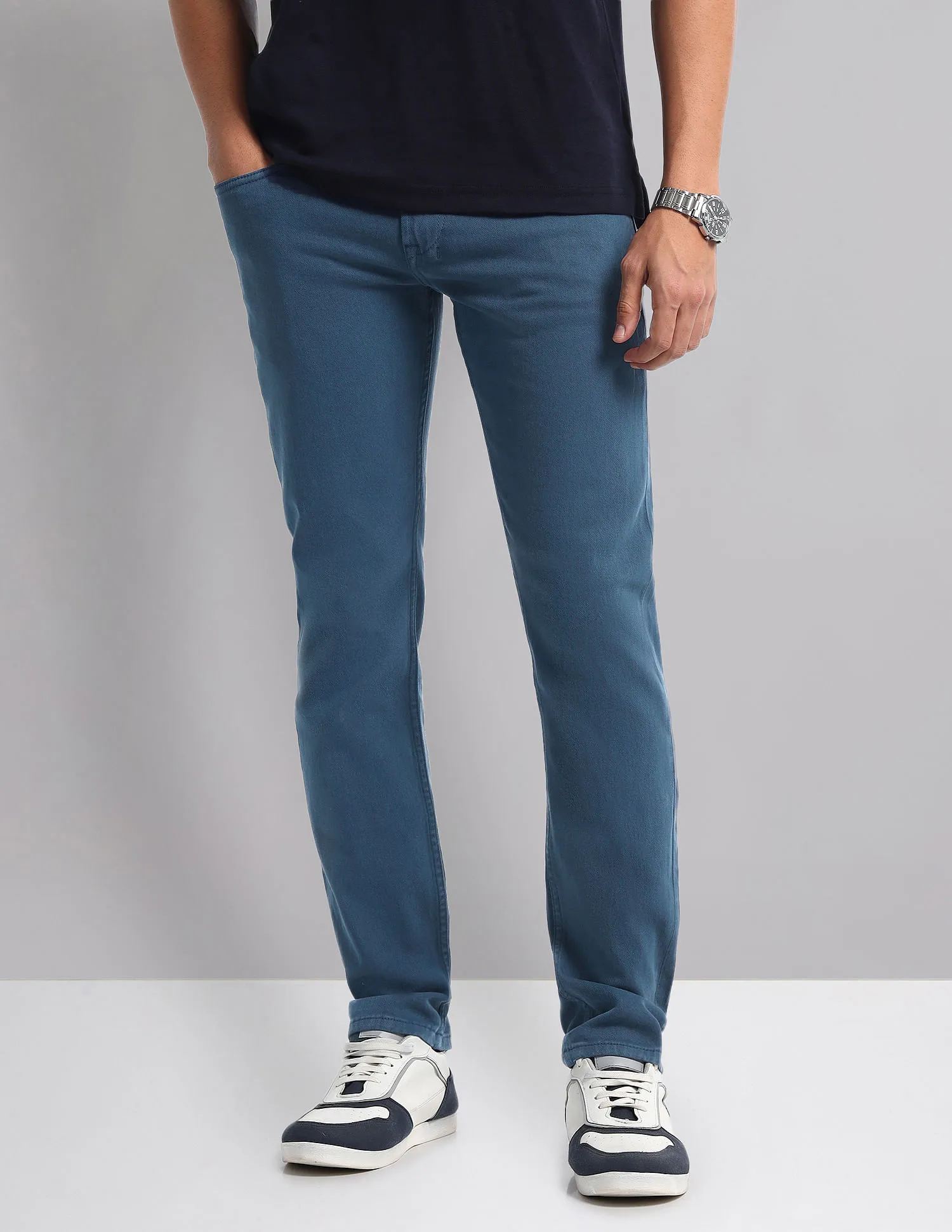 AD by Arvind Mid Rise Slim Fit Jeans