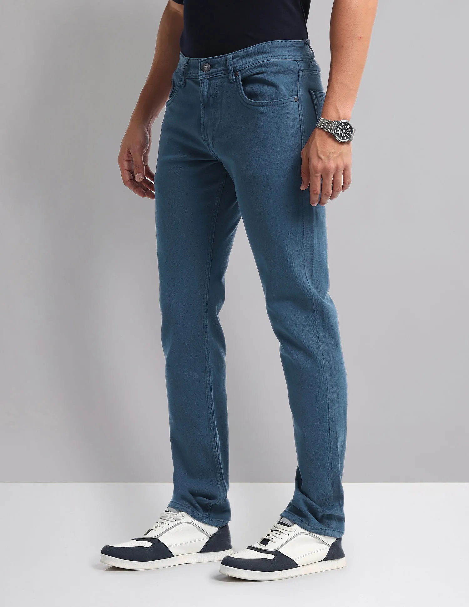 AD by Arvind Mid Rise Slim Fit Jeans