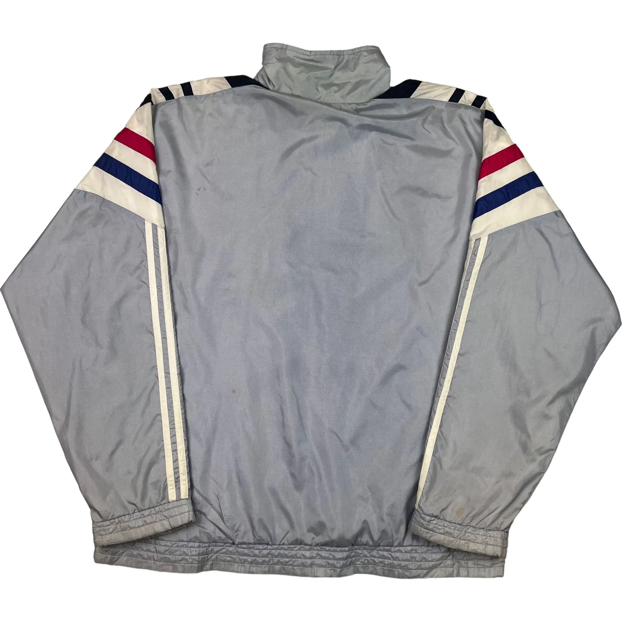 Adidas 90's Striped Full-Zip Track Jacket Grey