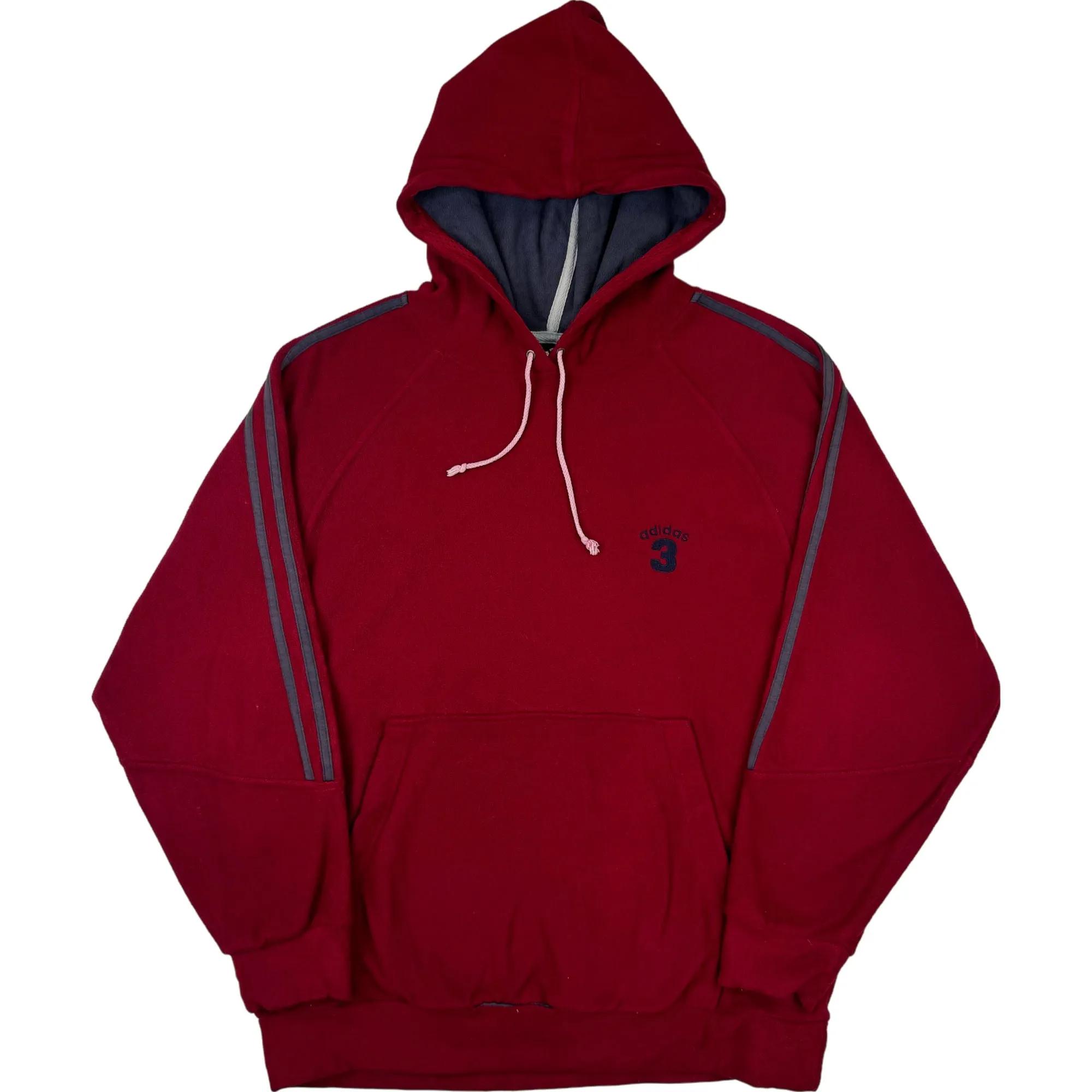 Adidas Fleece Hooded Sweatshirt Red