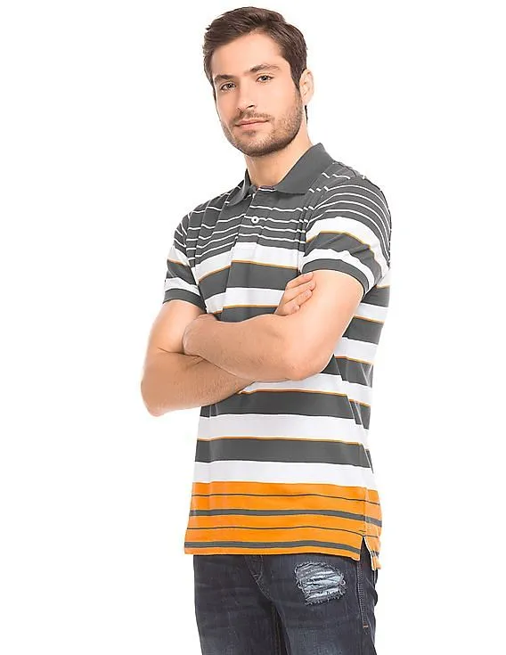 Aeropostale Striped Regular Fit Polo Shirt