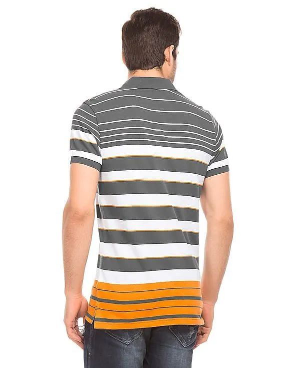 Aeropostale Striped Regular Fit Polo Shirt