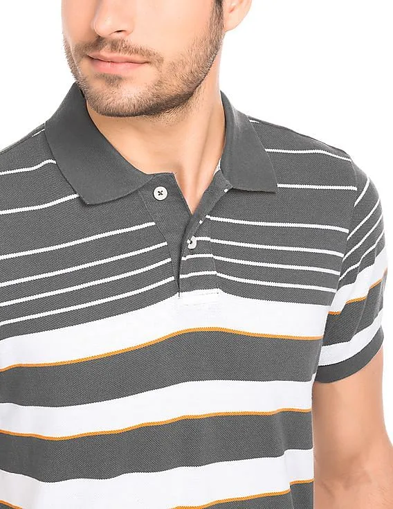 Aeropostale Striped Regular Fit Polo Shirt