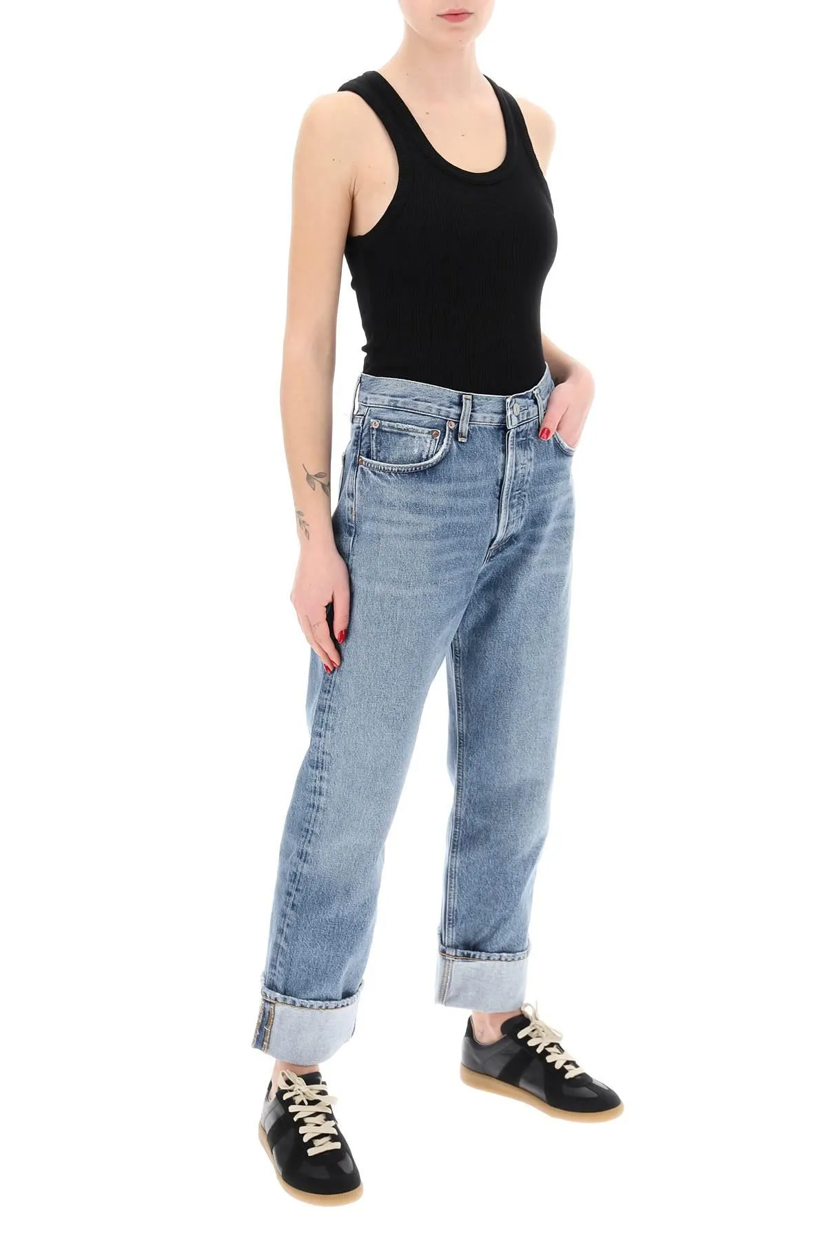 AGOLDE    Agolde Ca Straight Jeans With Low Crotch Fran