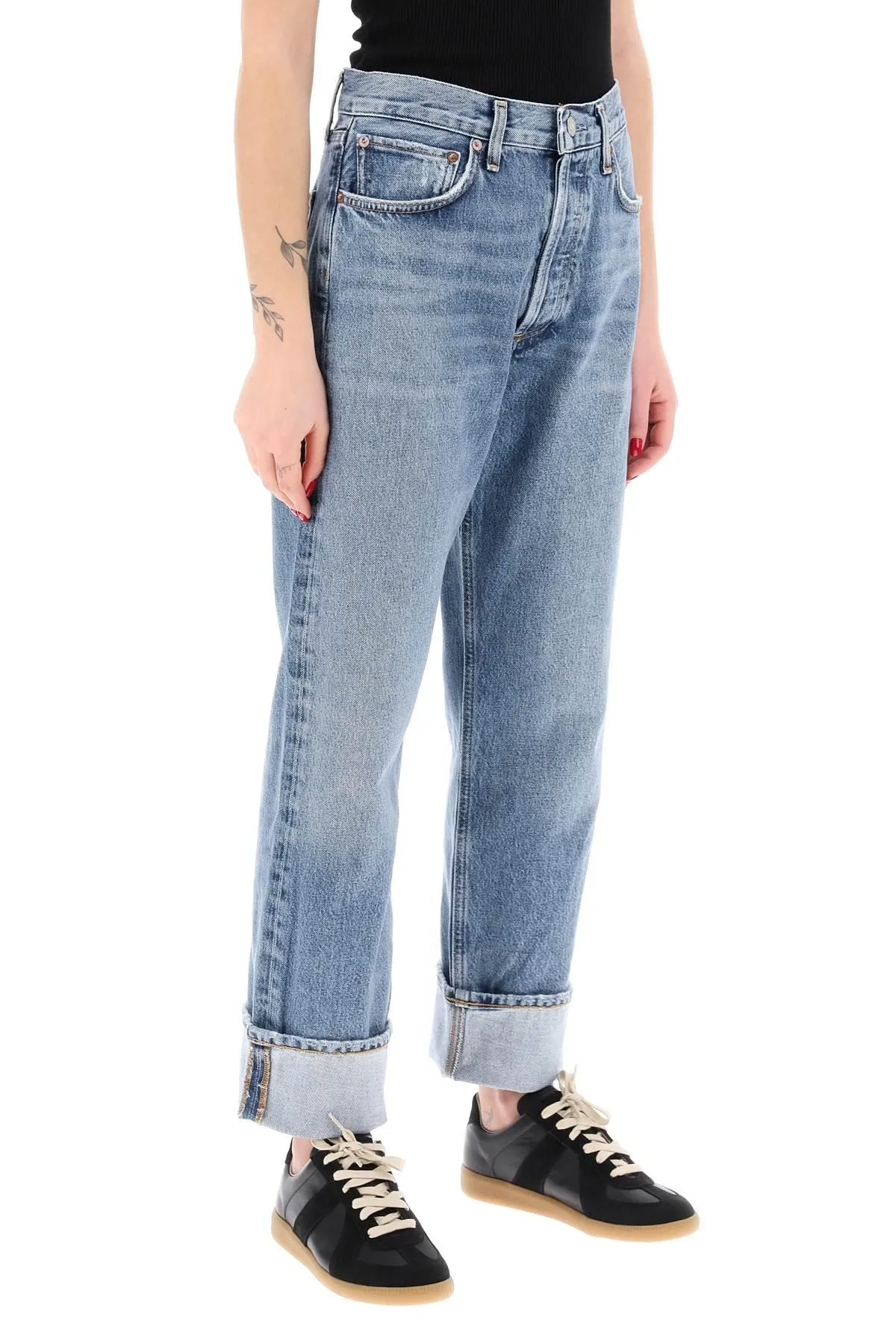 AGOLDE    Agolde Ca Straight Jeans With Low Crotch Fran