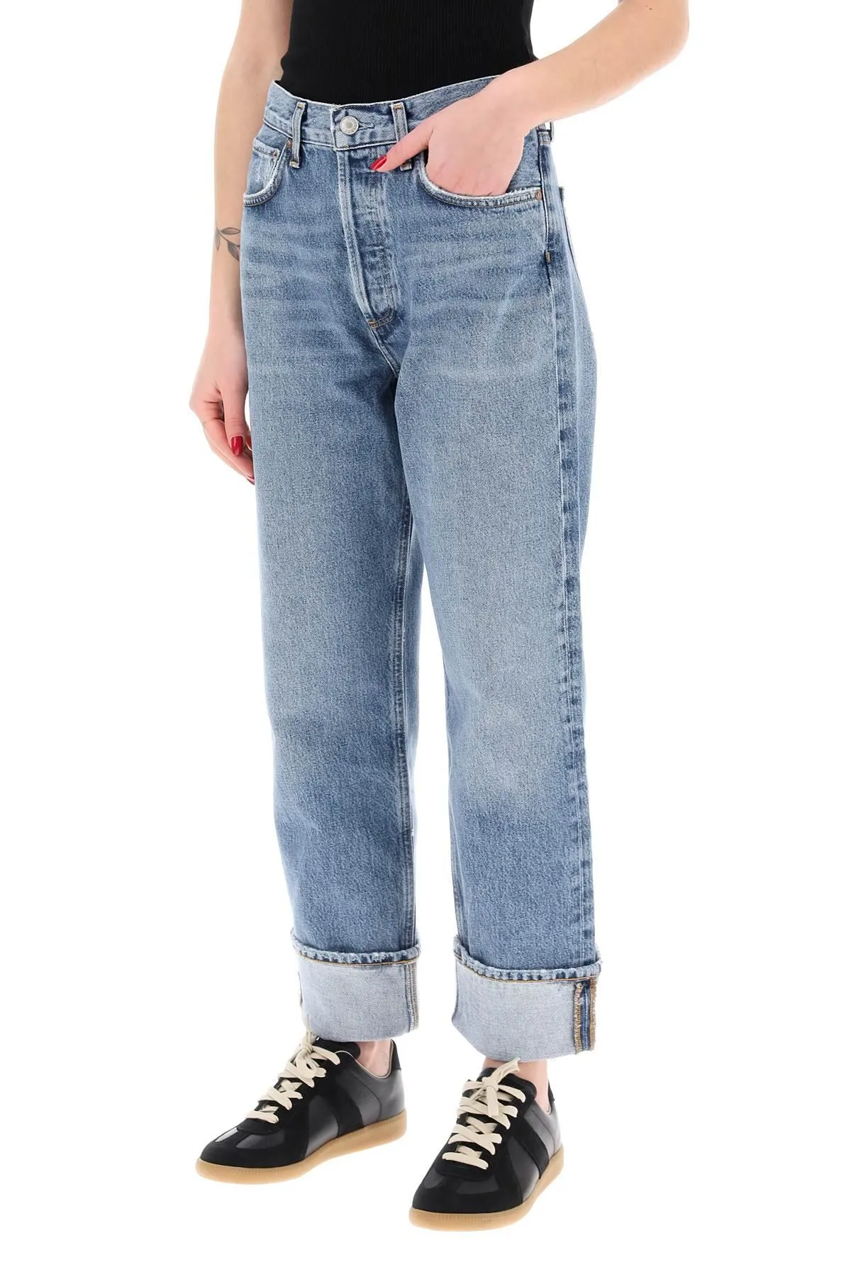 AGOLDE    Agolde Ca Straight Jeans With Low Crotch Fran