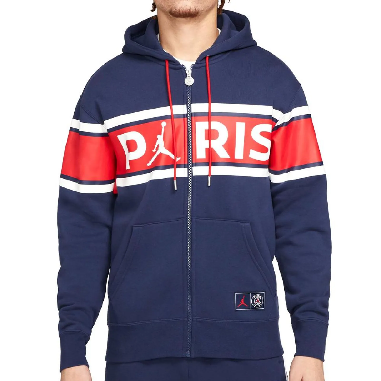 Air Jordan Paris Saint-Germain Full-Zip Hoodie ''Midnight Navy''