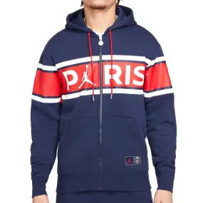 Air Jordan Paris Saint-Germain Full-Zip Hoodie ''Midnight Navy''