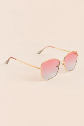 Alexa Metal Square Sunglasses