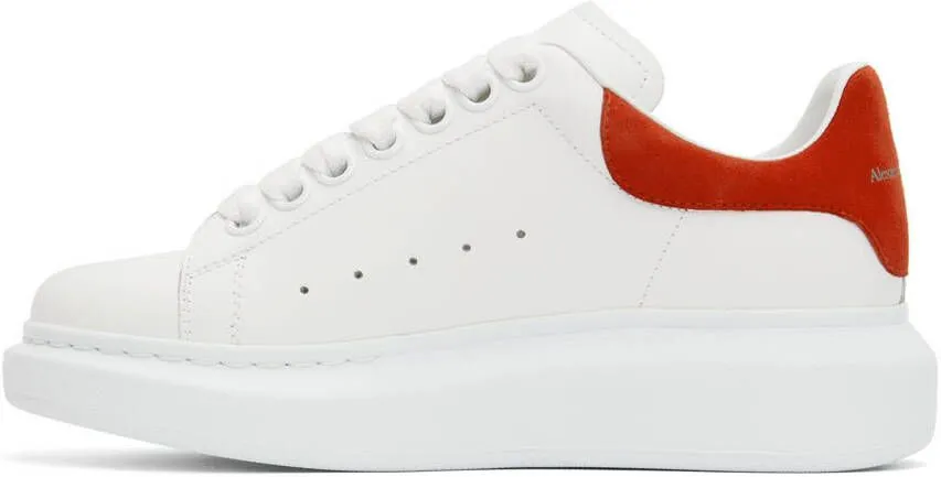 Alexander McQueen White & Red Oversized Sneakers