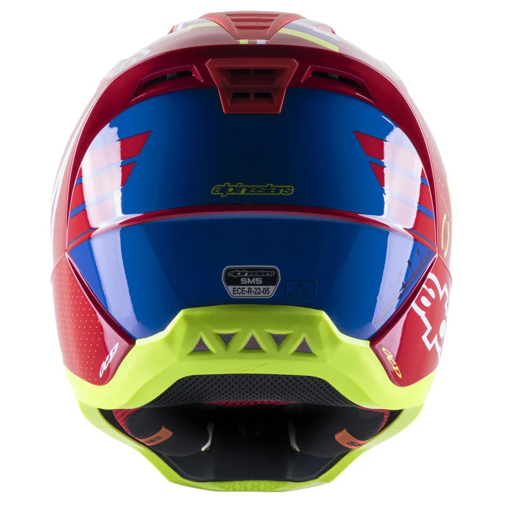 Alpinestars - 2023 SM5 Action Red/Yellow Helmet