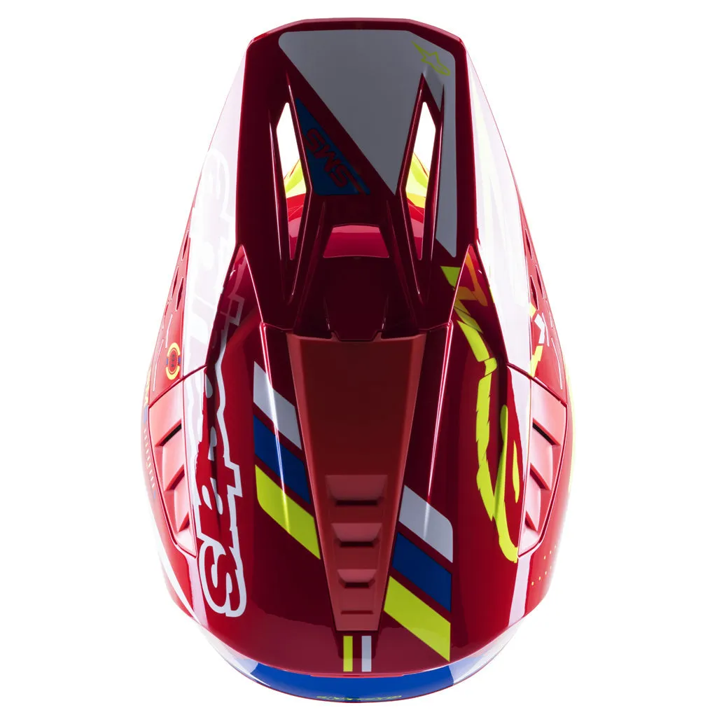 Alpinestars - 2023 SM5 Action Red/Yellow Helmet