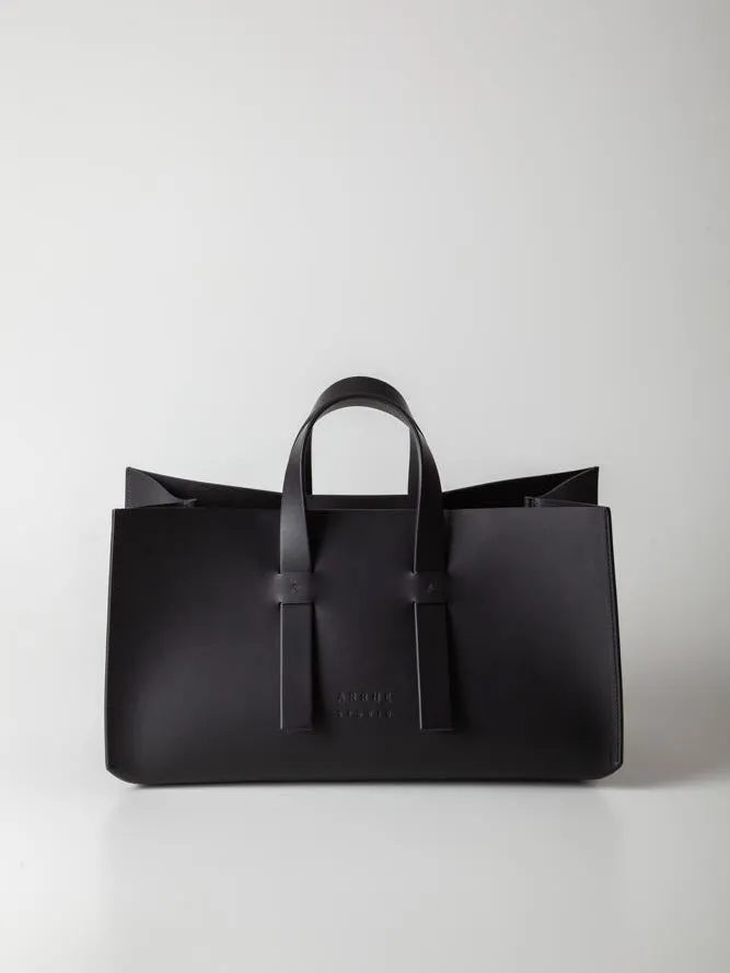 Arrhe Studio DoppioCubo Handbag in Black by Arrhe Studio