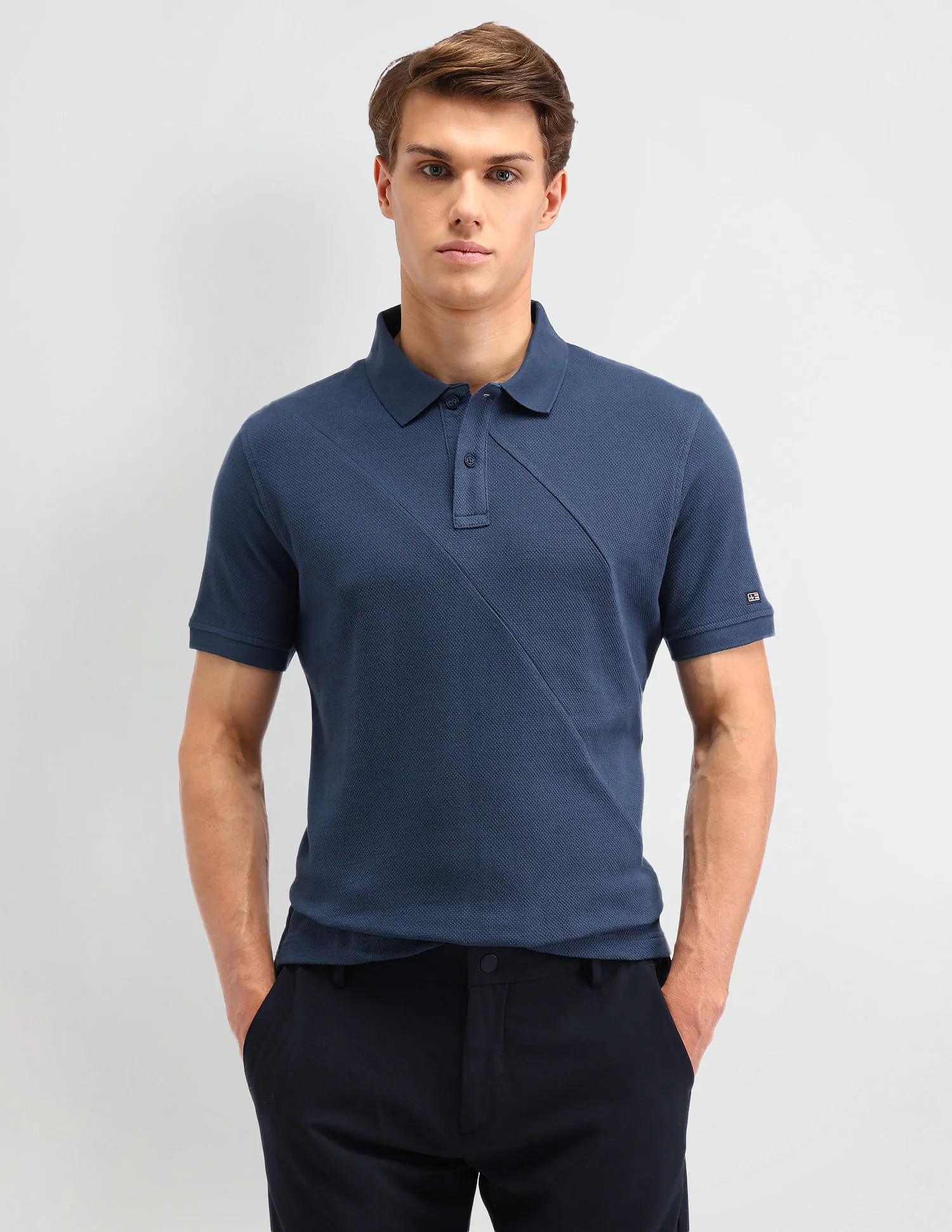 Arrow Sport Textured Cotton Polo Shirt