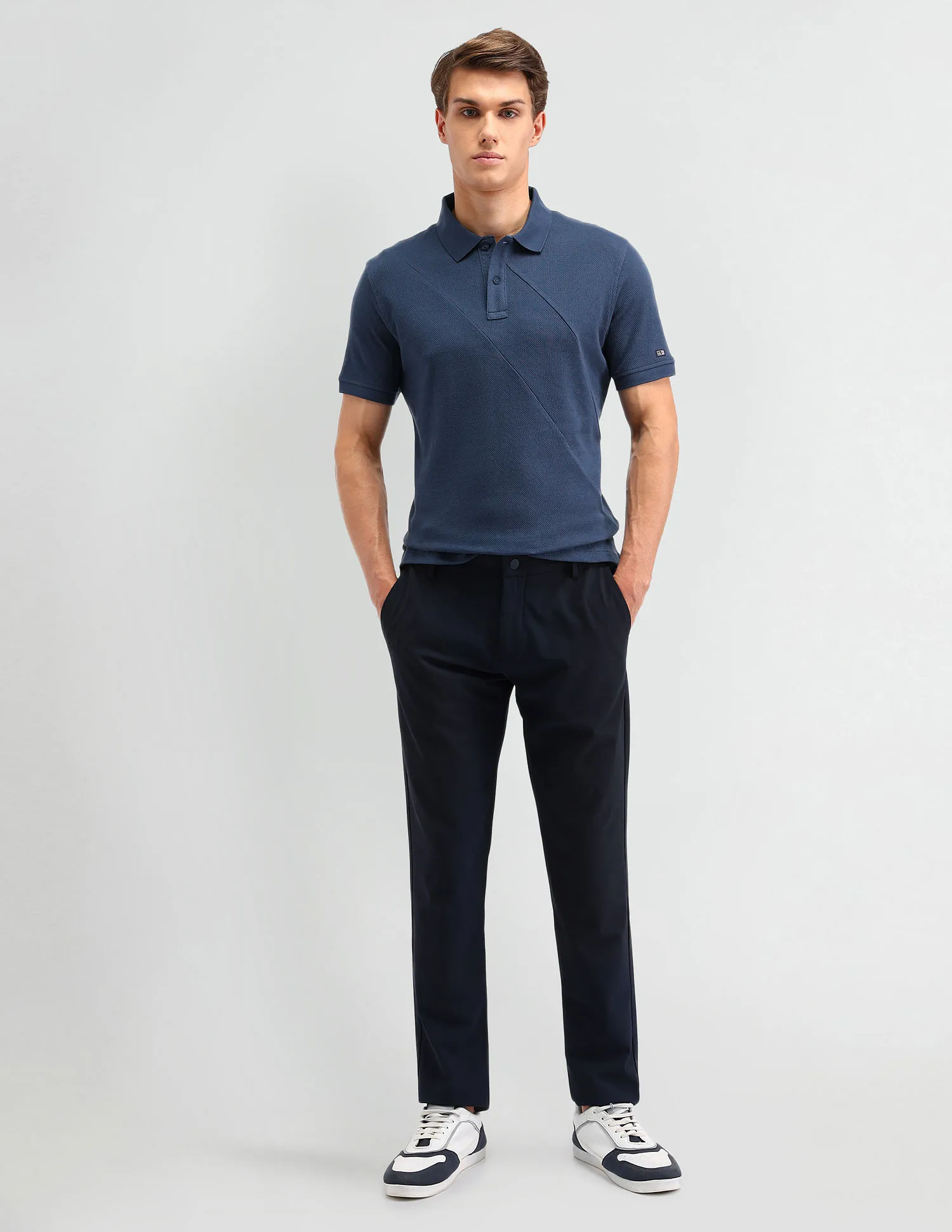 Arrow Sport Textured Cotton Polo Shirt