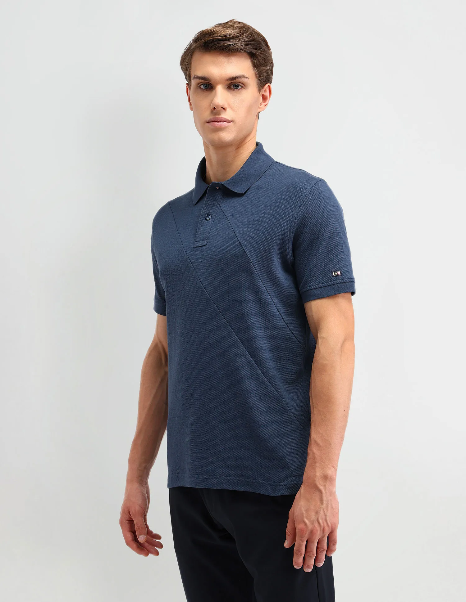 Arrow Sport Textured Cotton Polo Shirt