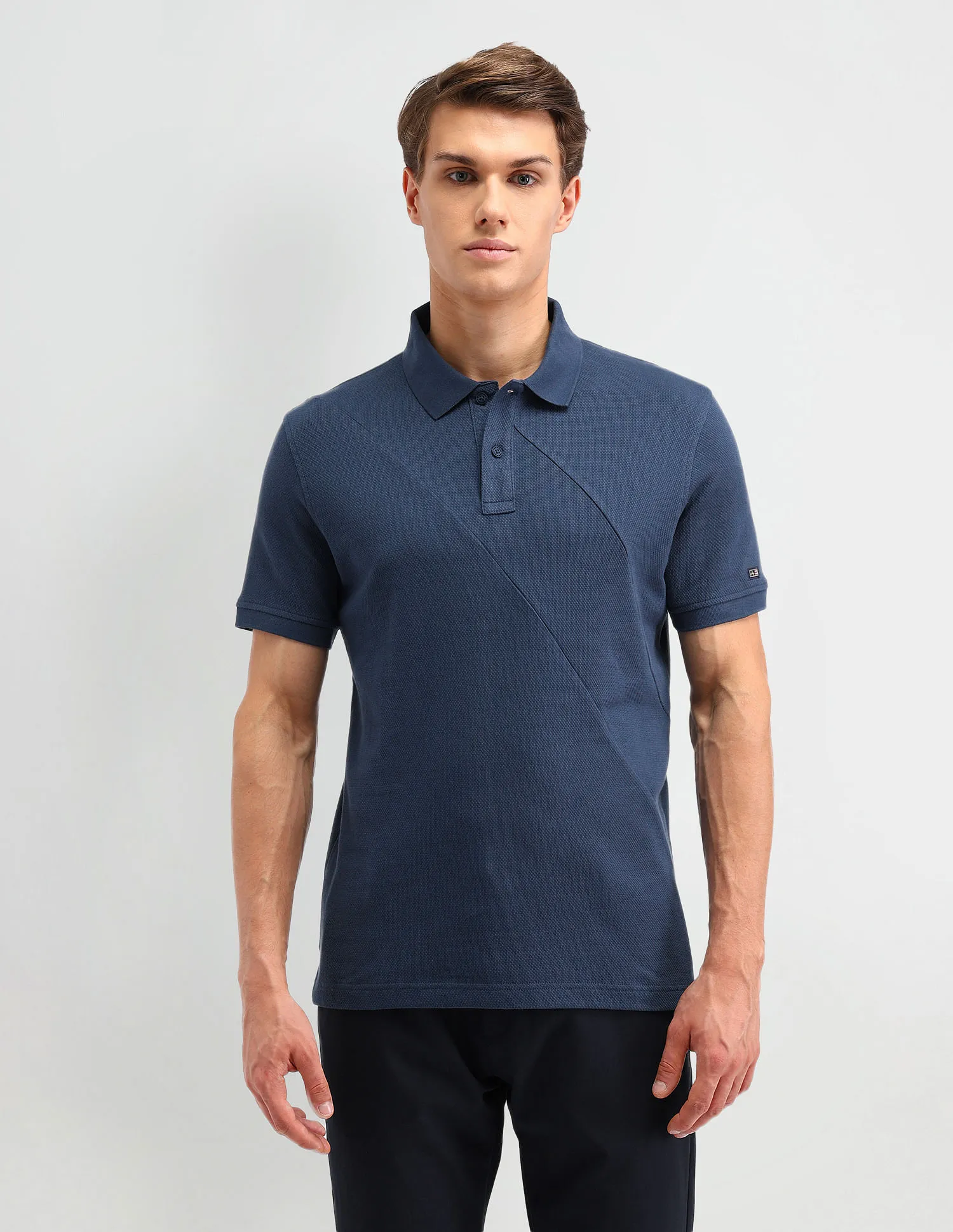 Arrow Sport Textured Cotton Polo Shirt