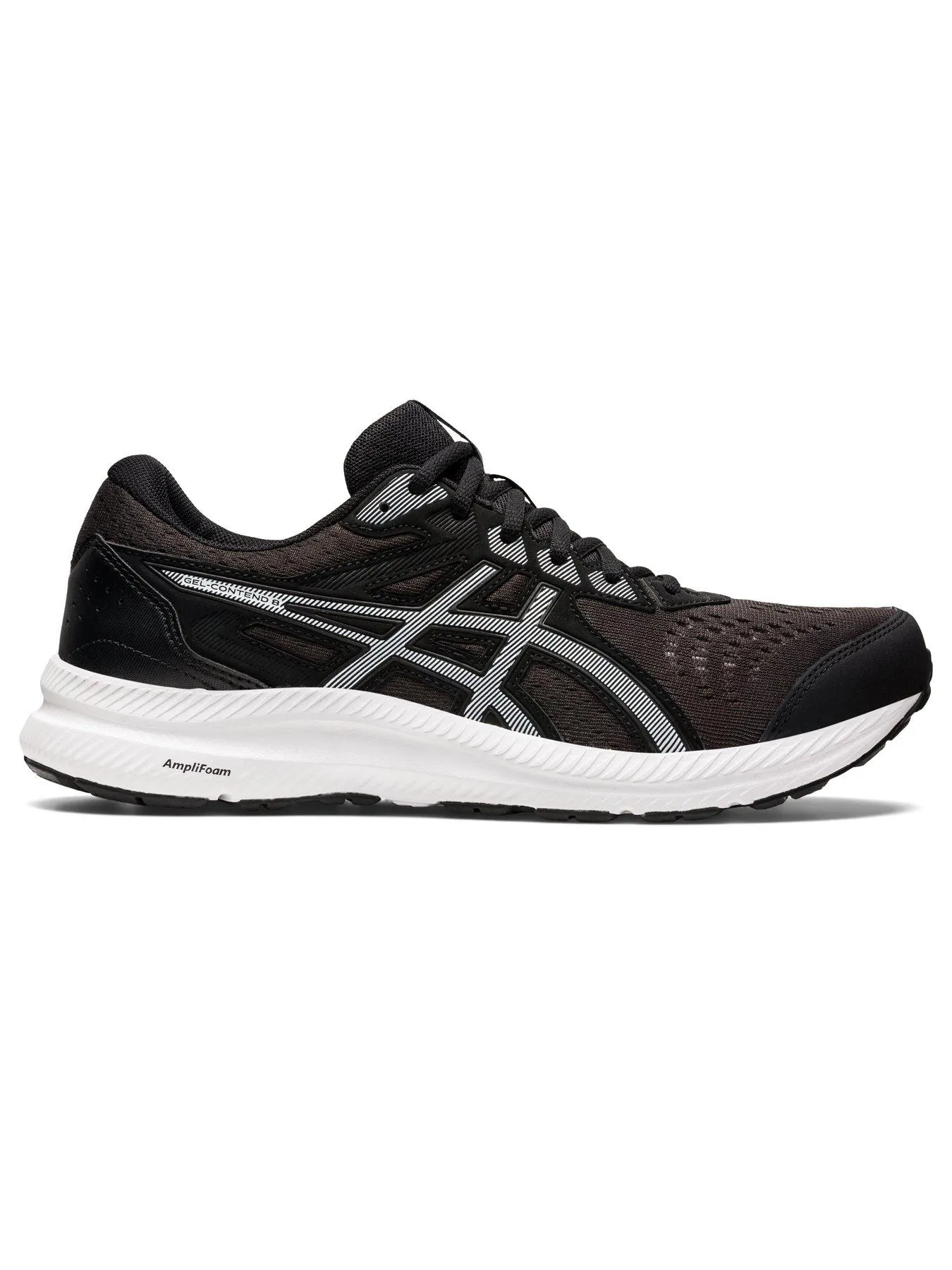 Asics Men's Gel-Contend 8 Running Trainers - Black/White