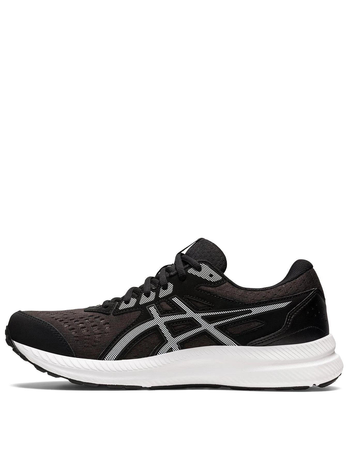 Asics Men's Gel-Contend 8 Running Trainers - Black/White