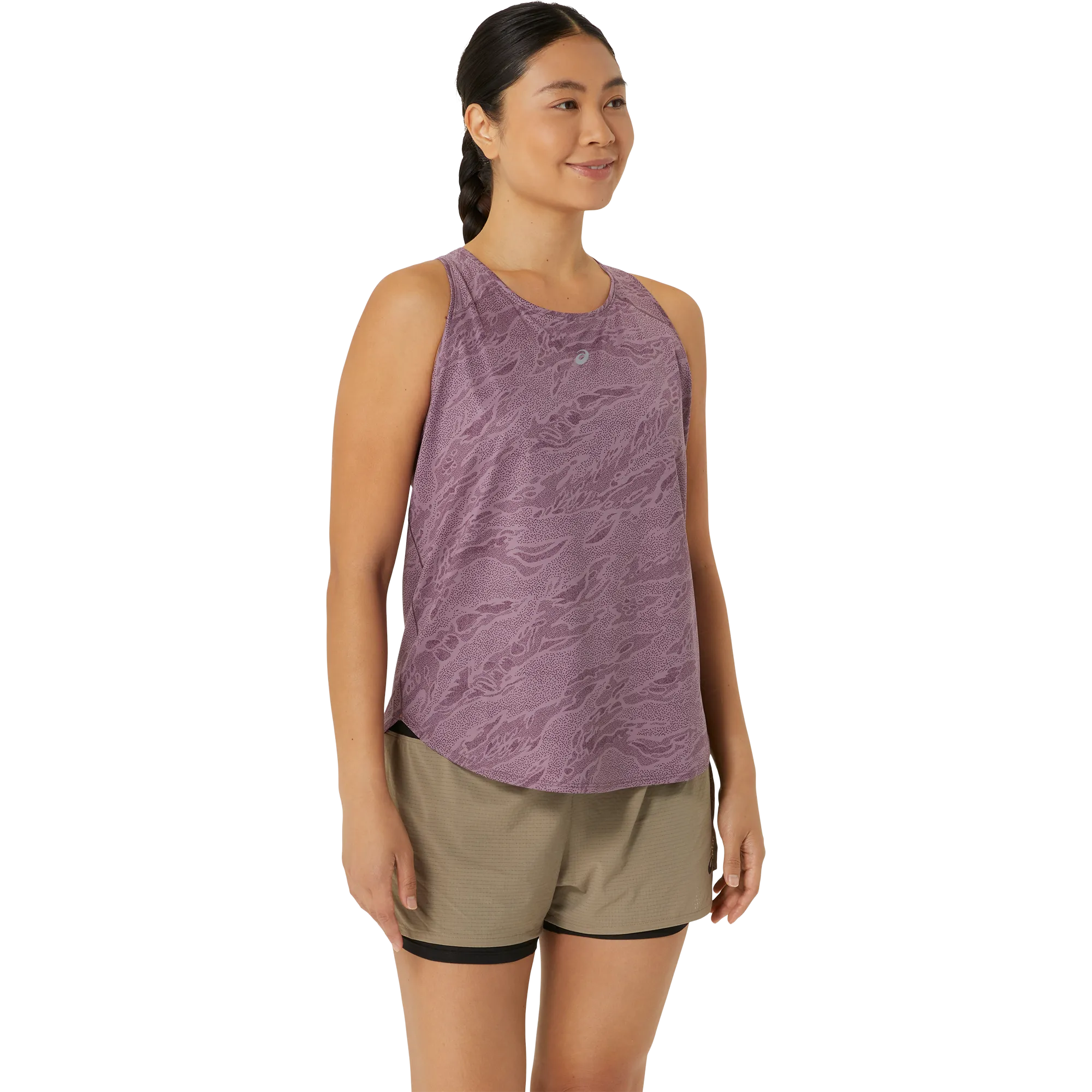 ASICS - Road All Over Print Tanktop Women dusty mauve