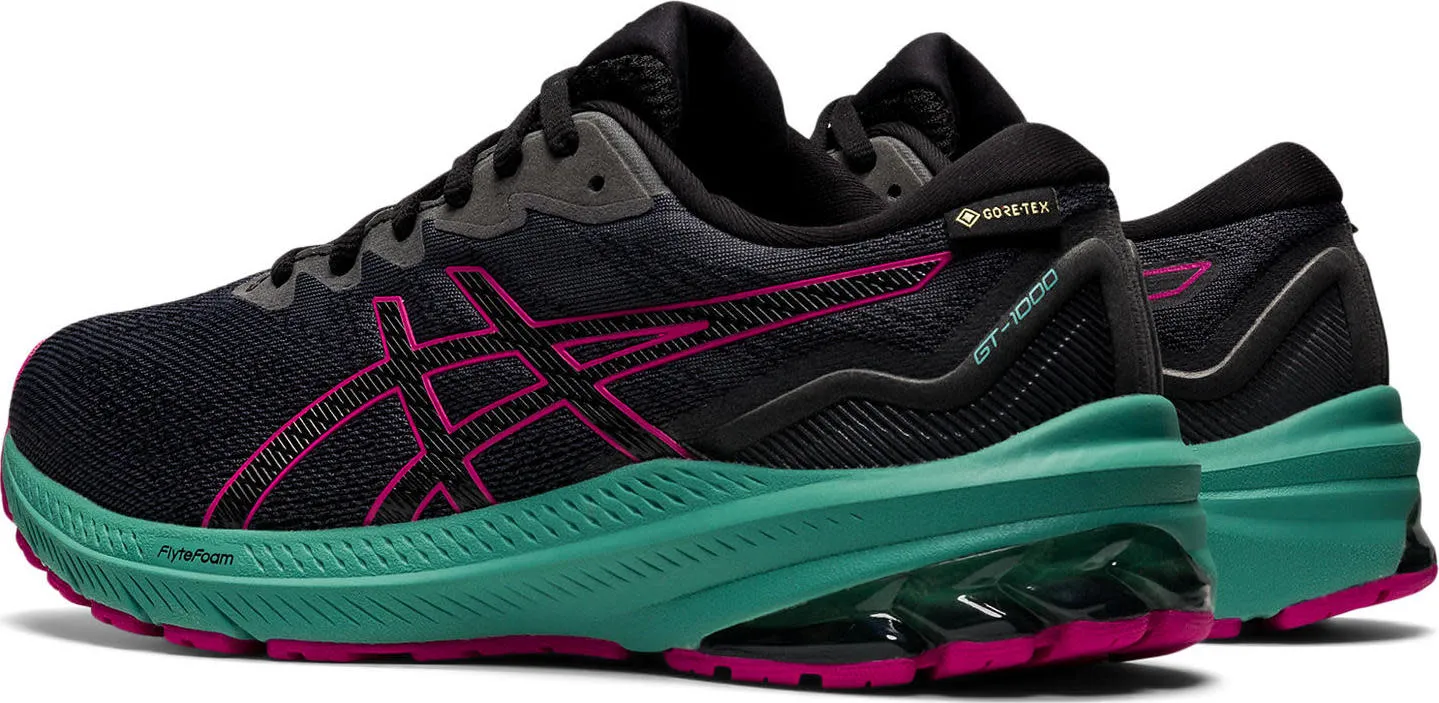 Asics Women's GT-1000 11 Gore-Tex Black/Fuchsia Red | Buy Asics Women's GT-1000 11 Gore-Tex Black/Fuchsia Red here | O