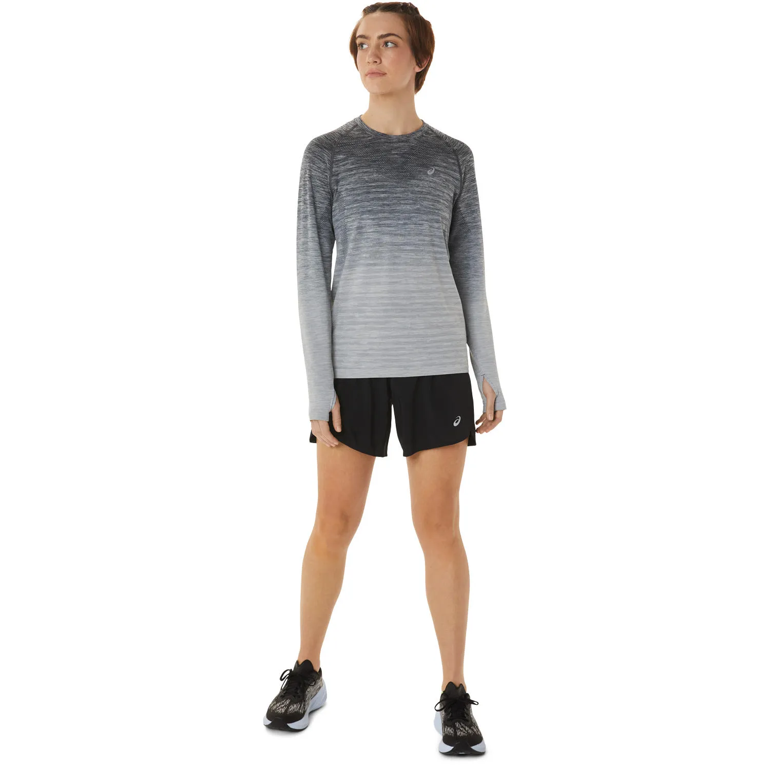 Asics Women's Seamless LS Top Carrier Grey/Glacier Grey | Buy Asics Women's Seamless LS Top Carrier Grey/Glacier Grey 