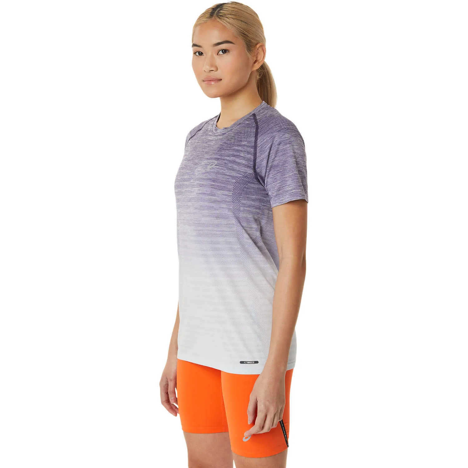 Asics Women's Seamless SS Top Night Shade/Soft Sky | Buy Asics Women's Seamless SS Top Night Shade/Soft Sky here | Out