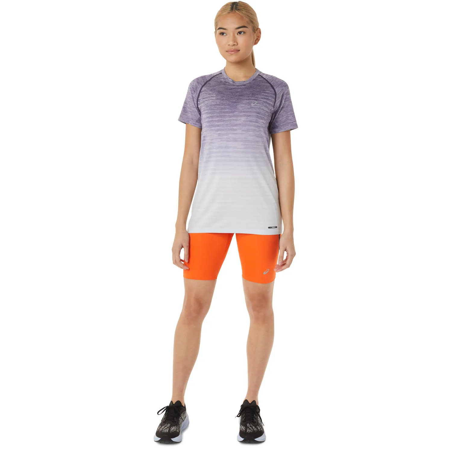 Asics Women's Seamless SS Top Night Shade/Soft Sky | Buy Asics Women's Seamless SS Top Night Shade/Soft Sky here | Out