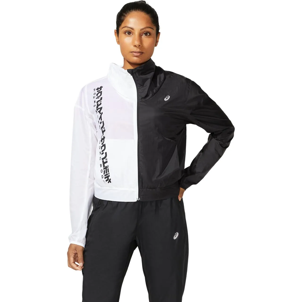 Asics Women's SMSB Run Jacket Performance Black/Brilliant Wh | Buy Asics Women's SMSB Run Jacket Performance Black/Bri