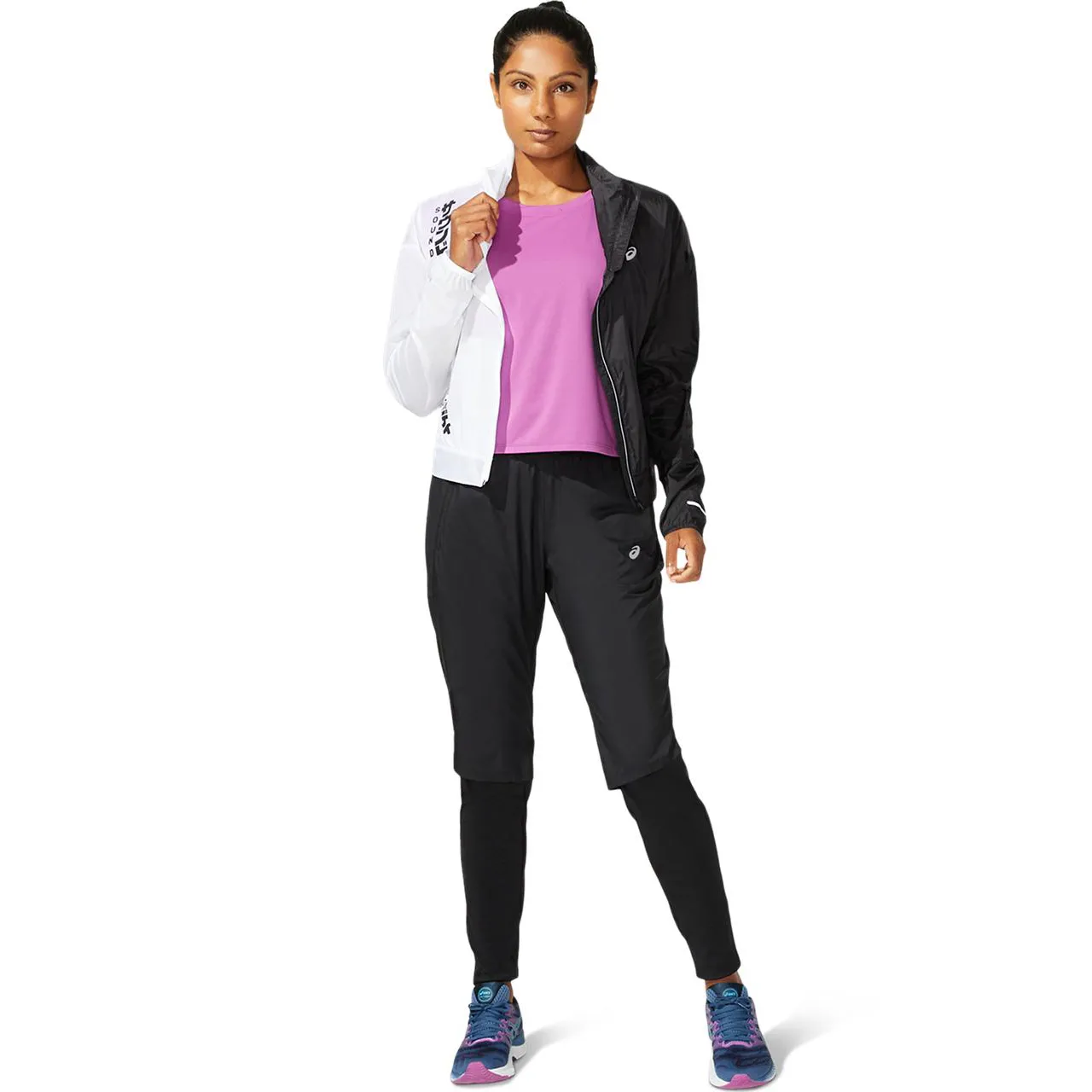 Asics Women's SMSB Run Jacket Performance Black/Brilliant Wh | Buy Asics Women's SMSB Run Jacket Performance Black/Bri