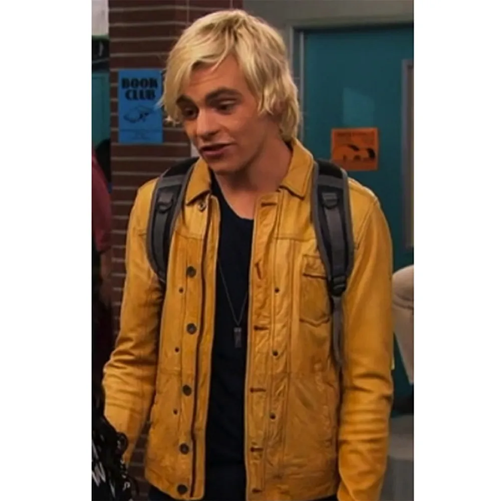 Austin & Ally S04 Ross Lynch Yellow Leather Jacket