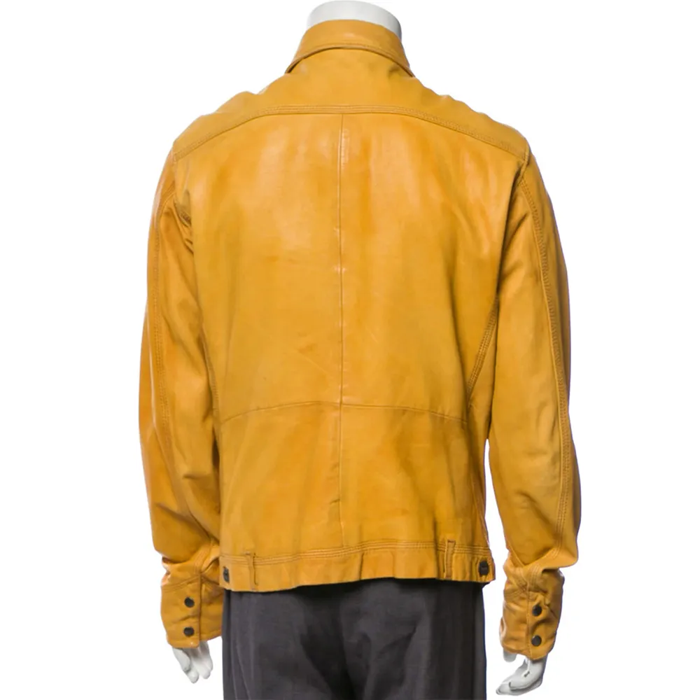 Austin & Ally S04 Ross Lynch Yellow Leather Jacket