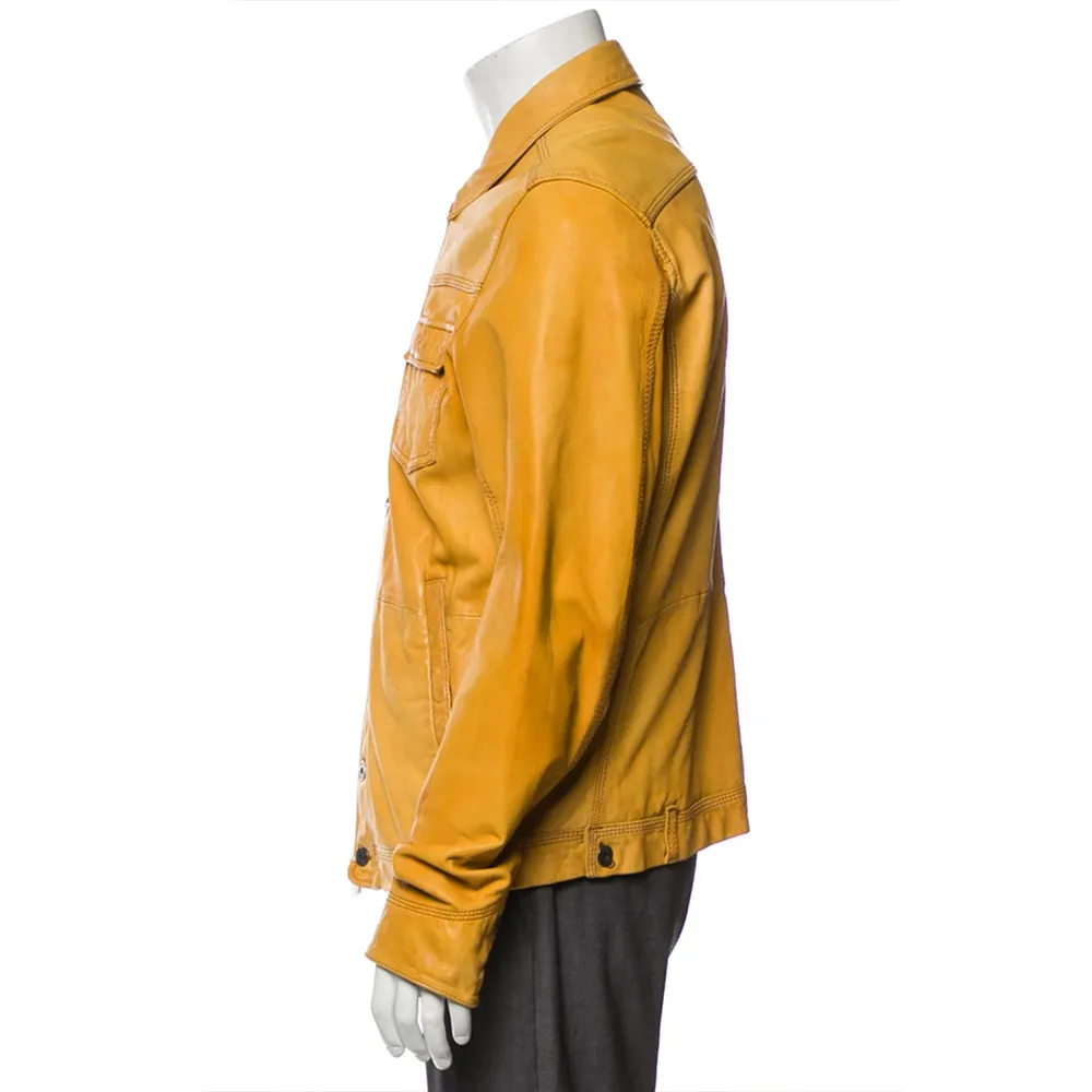 Austin & Ally S04 Ross Lynch Yellow Leather Jacket