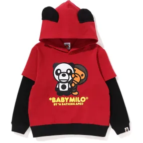 BABY MILO PANDA LAYERED PULLOVER HOODIE KIDS